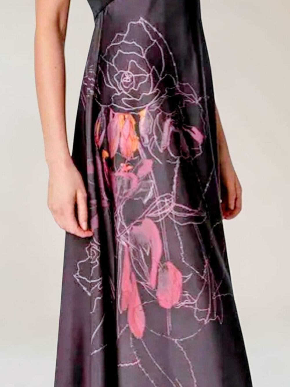 Ted Barker Cillaah placed flower mixed media boho fairy floral botanical dress 1